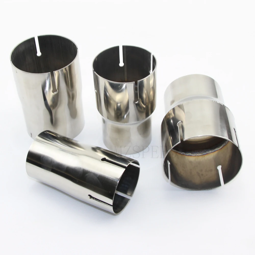 1pcs car Accessories 304 stainless steel pipe Exhaust pipe reducing joint Large to small size Universal muffler sleeve