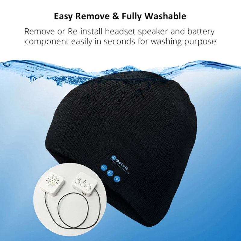 

Warm hat with Bluetooth hat music listening wireless hat in autumn and winter