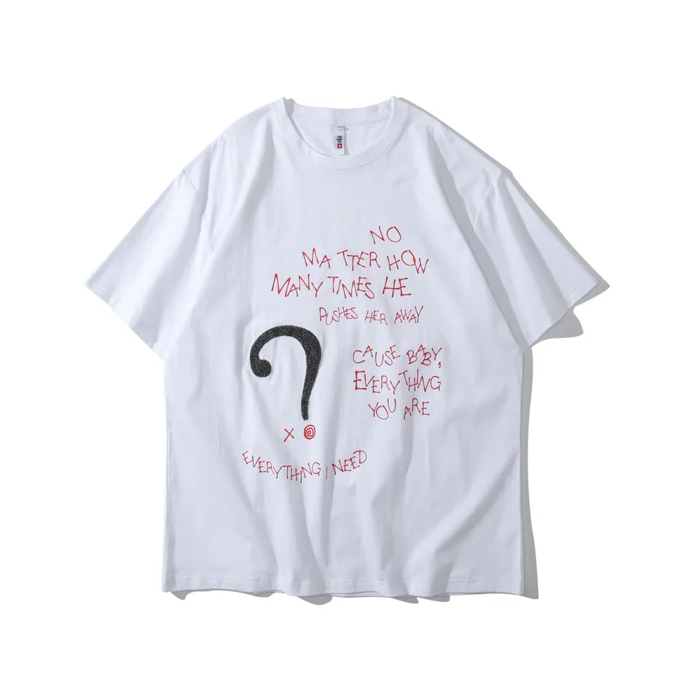 

Hip Hop Graffiti Printed T-Shirt Men 2021 Summer Streetwear Short Sleeve Cotton Tshirts Harajuku T Shirt Tees Tops WQ516