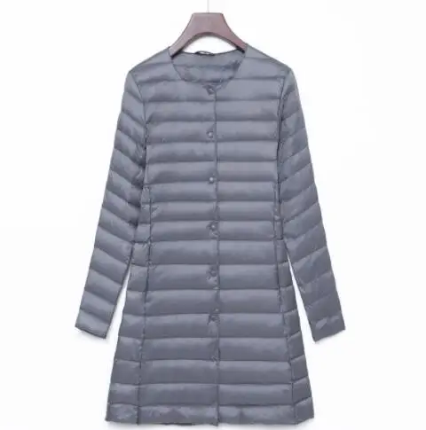 Zipper black SEDUTMO зима плюс размер 4XL женские пуховики ультра легкое пальто длинная куртка-пуховик повседневные Черные осенние парки ED838 - Цвет: Zipper black