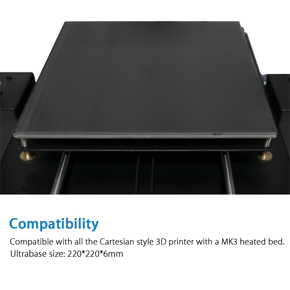 220x220 12V радиатор Ultrabase 3D принтер платформы для создания поверхности Стекло