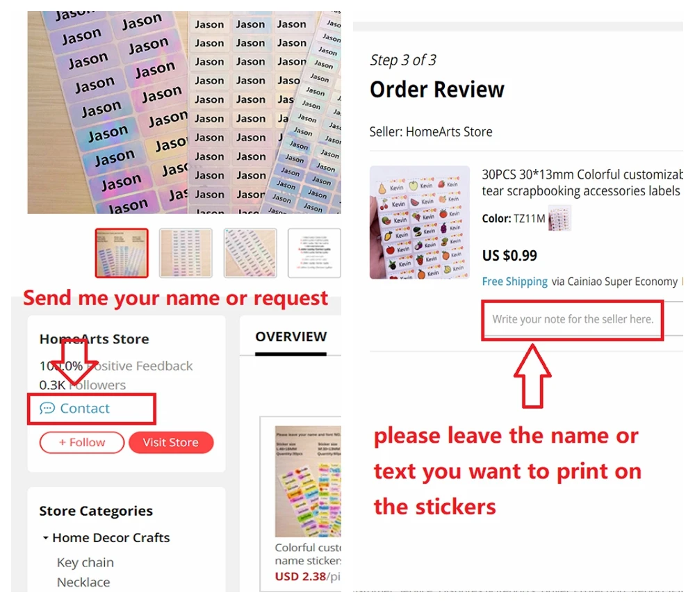 Красочные настраиваемые наклейки с именами Набор наклеек аксессуары винтажные