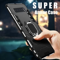 shockproof armor case for samsung galaxy note 10 s10 s9 s8 m30 m40 stand holder car ring phone cover for samsung a80 a90