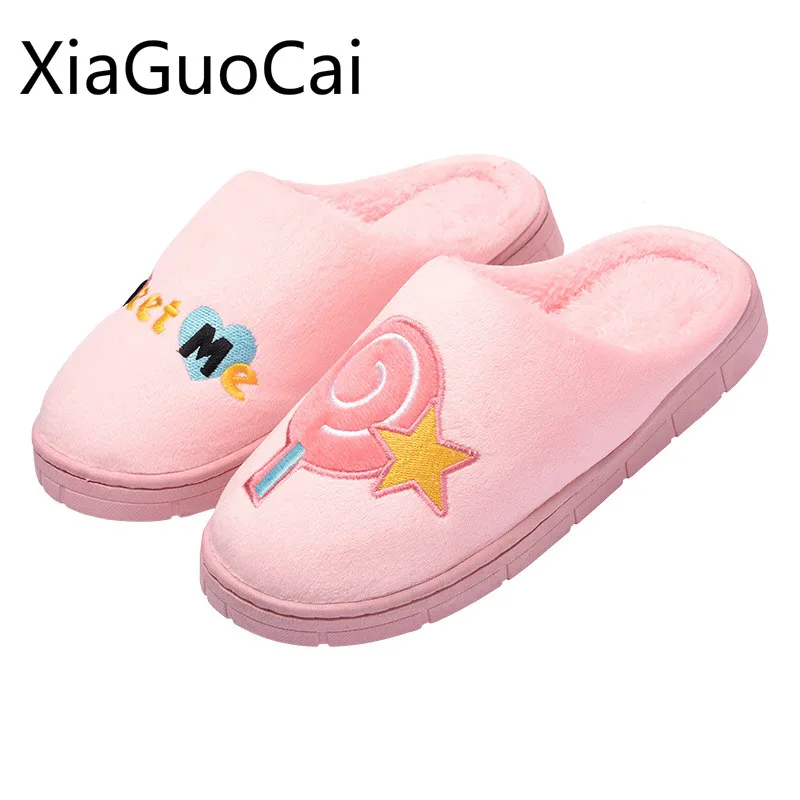 

Теплые женские домашние тапочки на плоской подошве; Плюшевые теплые тапочки унисекс; Зимние домашние женские Тапочки