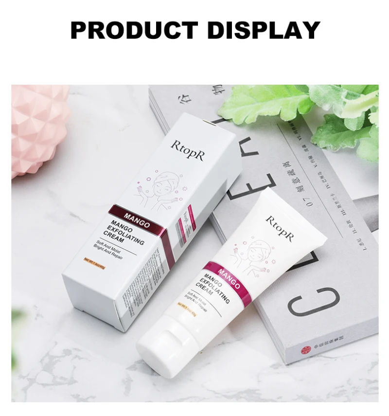 

RtopR Skin Care Face Exfoliating Cream Whitening Moisturizer Repair Facial Scrub Cleaner Acne Blackhead Treatment Remove TSLM1