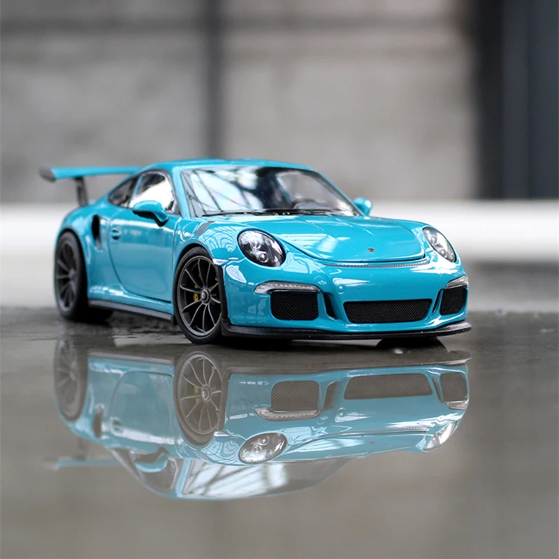Welly 1:24 Porsche 911 GT3 RS синий автомобильный брелок для автомобильных ключей