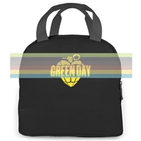 famous band green day printed revolution radio concert tour punk rock group graphic women men portable insulated lunch bag