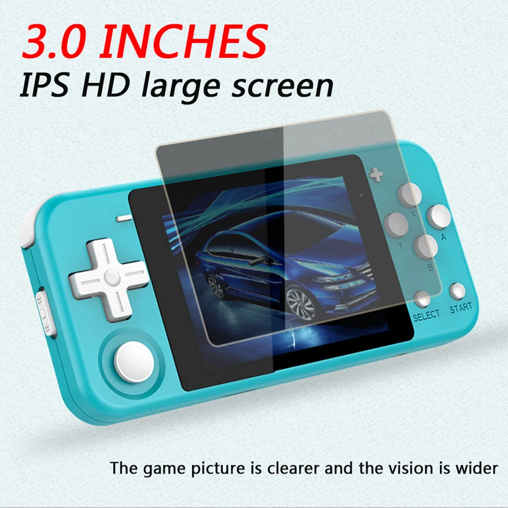 

Q90 Retro Game Console Open Source Dual System Classic 3.0 inch IPS Screen Handheld 16GB Open Source System Game Console
