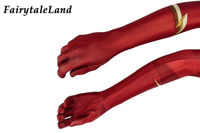 

The Flash Season 5 Barry Allen Cosplay Jumpsuit Halloween Carnival Superhero 3D Printing Zentai Red Flash Costume