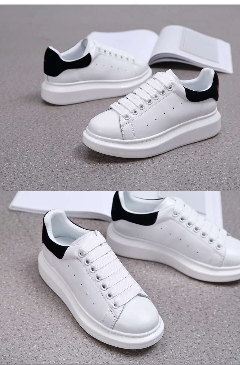 Разноцветная обувь из натуральной кожи Дизайнерская Брендовая Повседневная