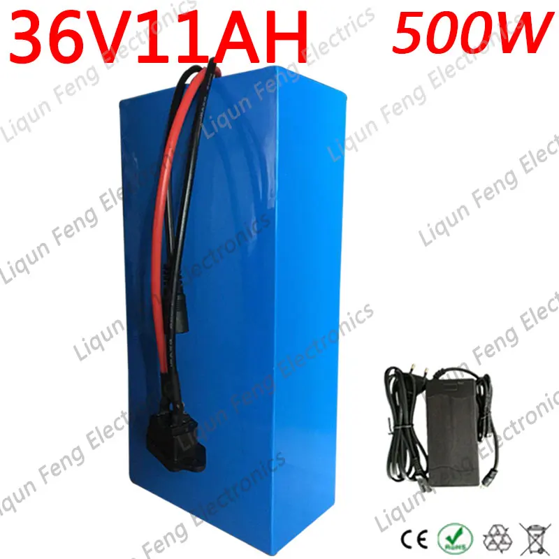 36V литиевая Батарея 250W 350W 500 W фара для электровелосипеда в пакет е байка 36В 10AH 13AH
