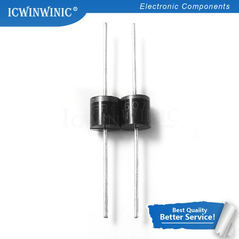 

20piece FR607 DO-41 6A 1000V Fast Recovery New original In Stock