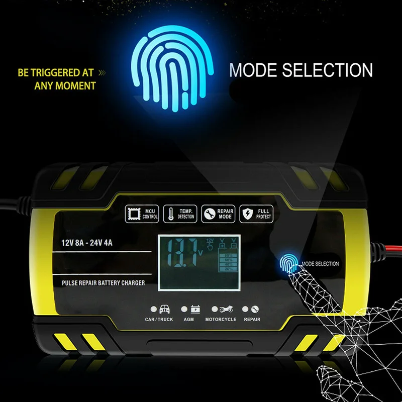 Полностью автоматическое зарядное устройство для автомобильного аккумулятора с