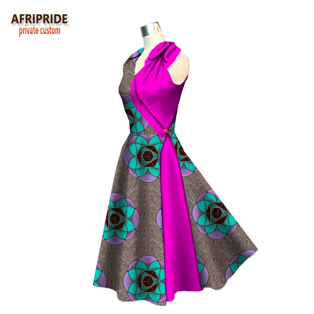 Повседневное платье с Африканским принтом для женщин AFRIPRIDE платья трубы длиной