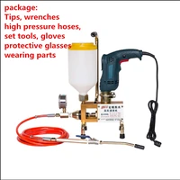 Epoxy injection pump Epoxy  Polyurethane foam Grouting Machine Steel Hose concrete repair crack 999 high quality 910W