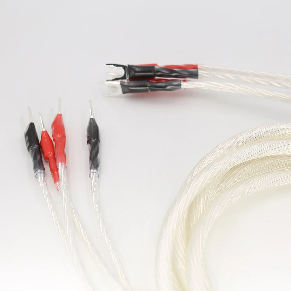 Кабель для динамиков Hi Fi с посеребренным покрытием кабель колонок аудиокабель