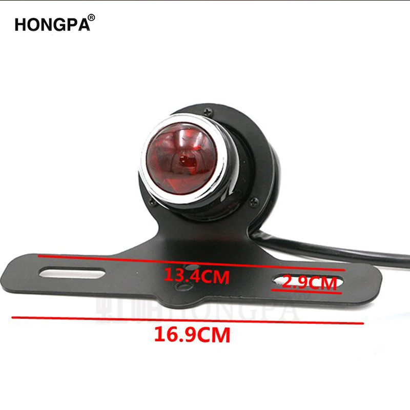 Универсальный светодиодный фонарь для мотоцикла красный задний тормозной