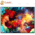 5D круглая квадратная Алмазная вышивка абстрактные красочные облака своими руками полный набор алмазная живопись мозаика картины значок страз