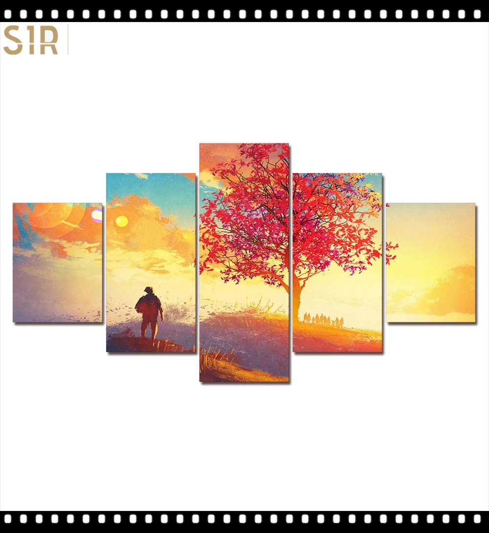 

Decor Poster Living Room HD Printed Pictures 5 Piece/Pcs Modern Wall Art Home Painting Living Room Decoration