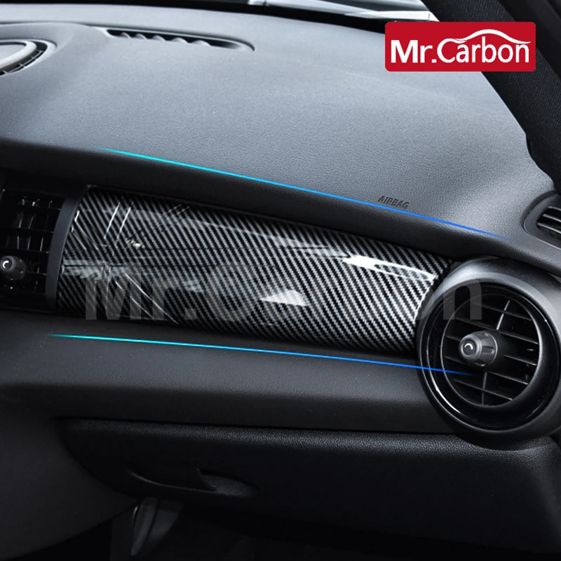 Стайлинг интерьера автомобиля карбоновый стикер для украшения приборной панели