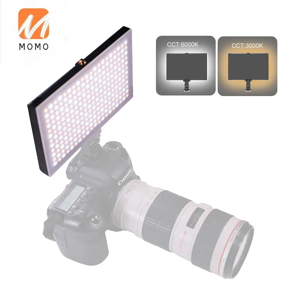 

Hot Sale Black 9W 3000K 6000K Power Bank Battery Powered Video Production Lighting Camera LED Light