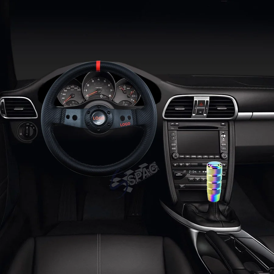 Рулевое колесо с двумя круглыми отверстиями 330 мм для универсального автомобиля