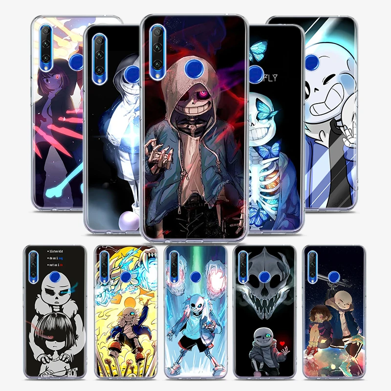 Папирус из андертейл силиконовый чехол для Honor 30 30S 30i 9 10 9A 9C 9S 9N 10i 10X 9X Lite Pro 5G