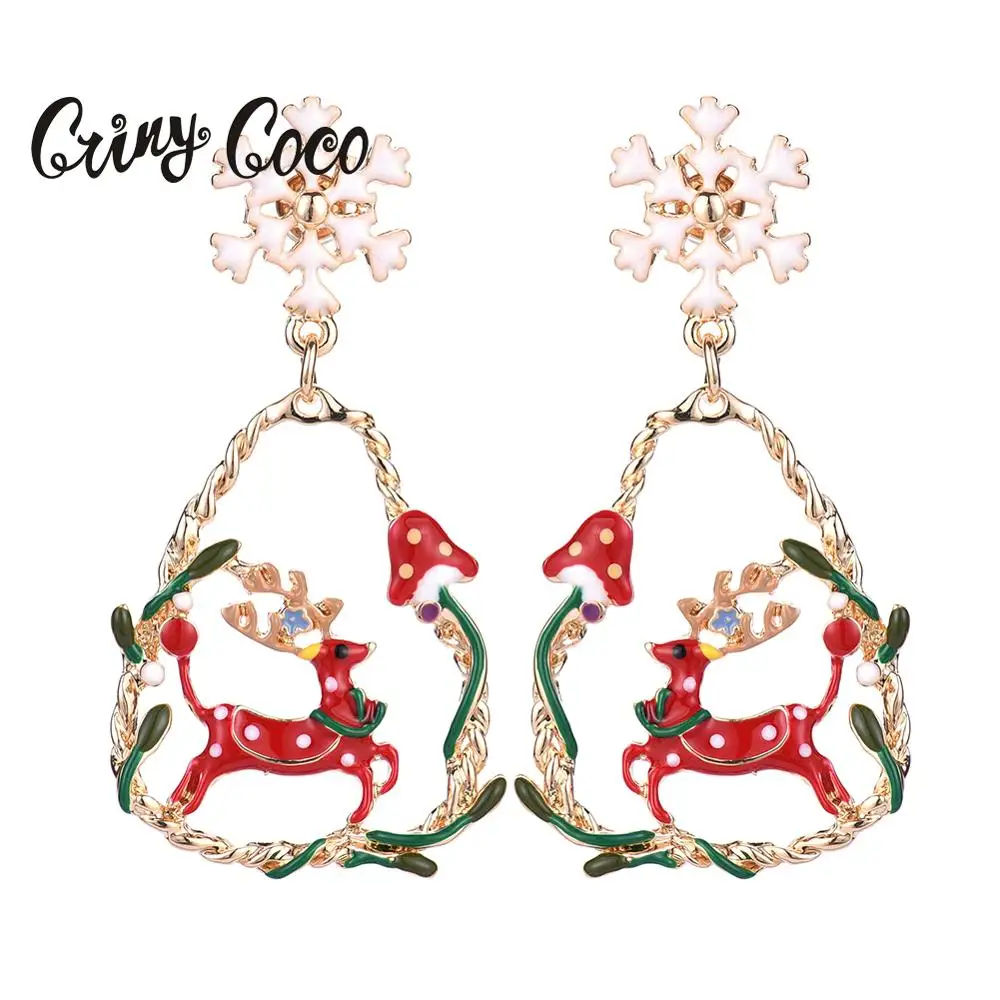 2019 лучшие новые дизайнерские рождественские серьги капли с оленем для женщин