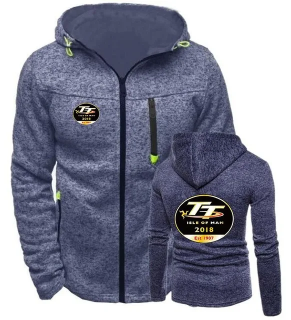 2018 Winter Fashion Isle of Man TT Hoodie jogging Men Zipper Cardigan men Mercedes F1 Sweatshirts Casual Coat Tops C | Автомобили и