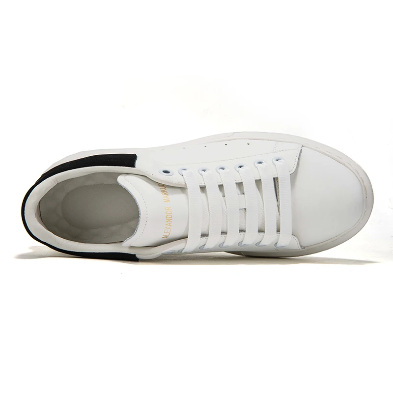 Jual Sepatu Pria Kasual Populer 2021 Sepatu Kulit Asli Pria Kulit Putih Sneakers Berenda Pria Sneakers Kasual Pria Antiselip
