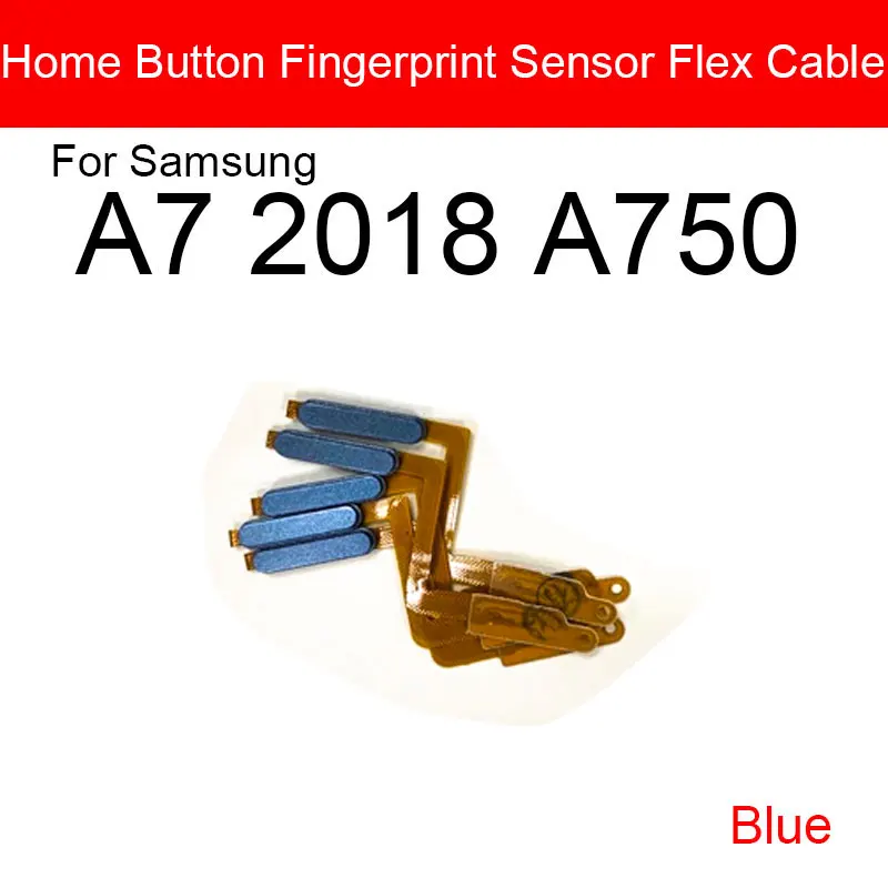 Кнопка Home гибкая лента для Samsung Galaxy A7 2018 A750 меню Клавиша Распознавание отпечатков