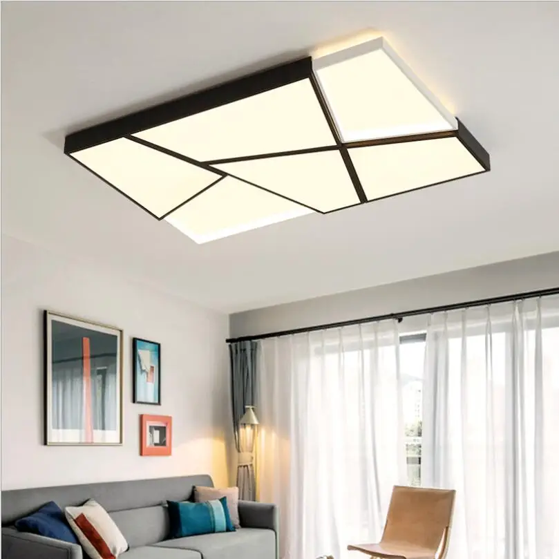 Современные квадратные потолочные светодиодные светильники домашние лампы