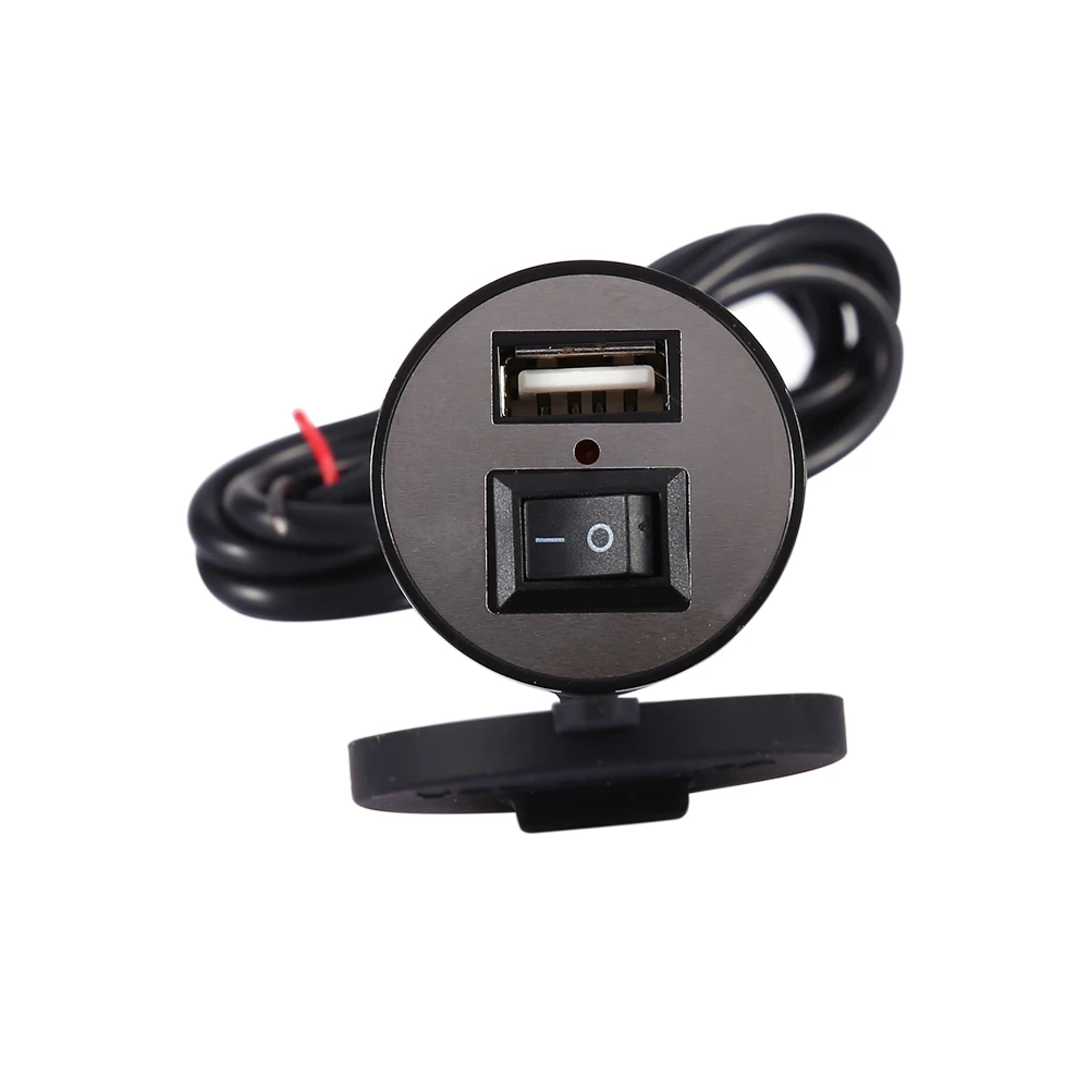 

USB Motorcycle Mobile Phone Power Supply Charger Waterproof Port Socket 12V