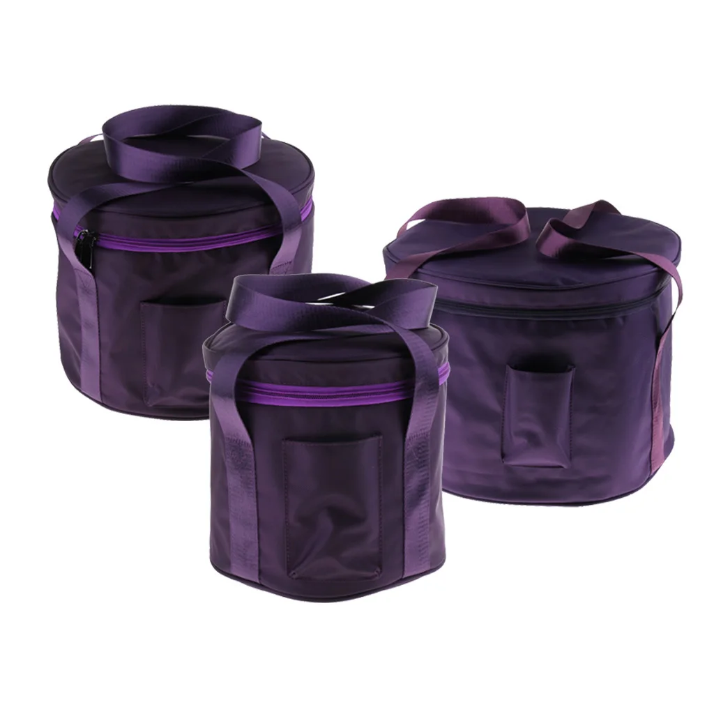 8/11/14inch Crystal Singing Bowl Carry Case Travelling Thicken Bag Purple | Спорт и развлечения