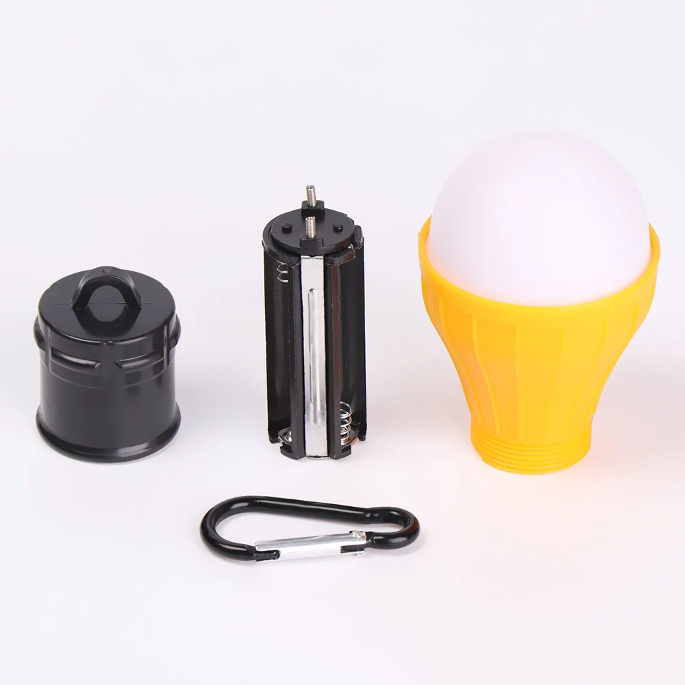 Portable Handy LED Bulb Light 3 Mode Hook Tent Lamp Outdoor Soft Emergency Energy Saving For Camping Hunting Lighting | Спорт и