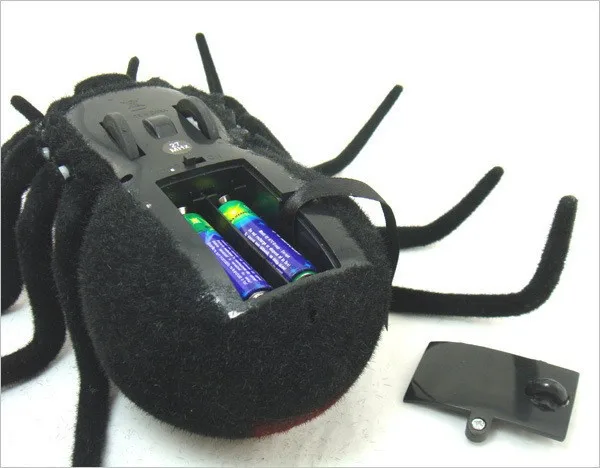Умный 4CH RC черный паук хитрый розыгрыш страшная игрушка подарок электронный