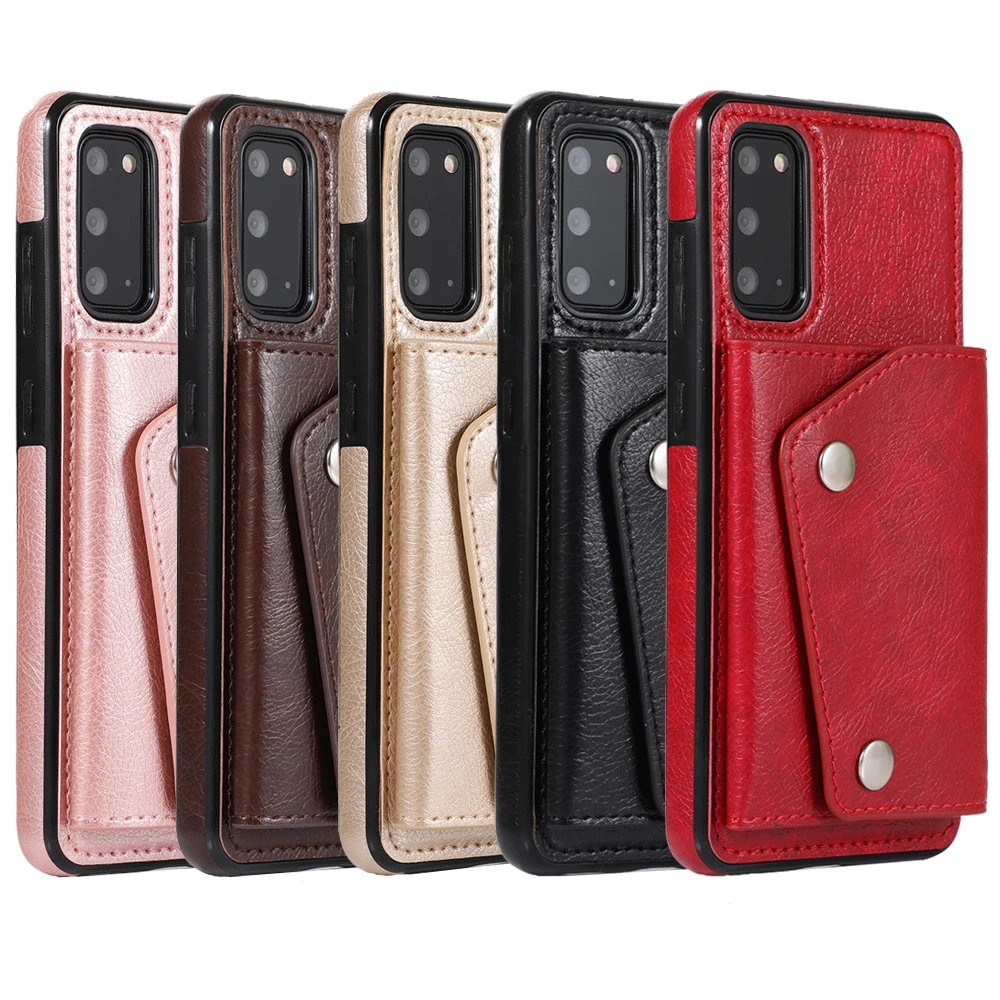 

Luxury Leather Card A81 A91 Case For Samsung Galaxy S20 Ultra S10 E S9 S8 Note 10 9 8 Plus Lite S7 Edge Wallet Phone Cover Coque