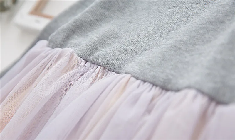 Платья для маленьких девочек хлопковое осеннее платье дома элегантный костюм