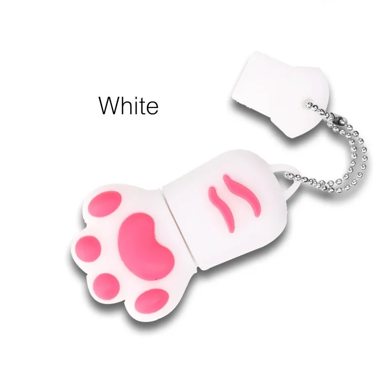 Мультяшные USB флеш-накопители 64 ГБ флеш-накопитель в виде кошачьей лапы 4 8 16 32