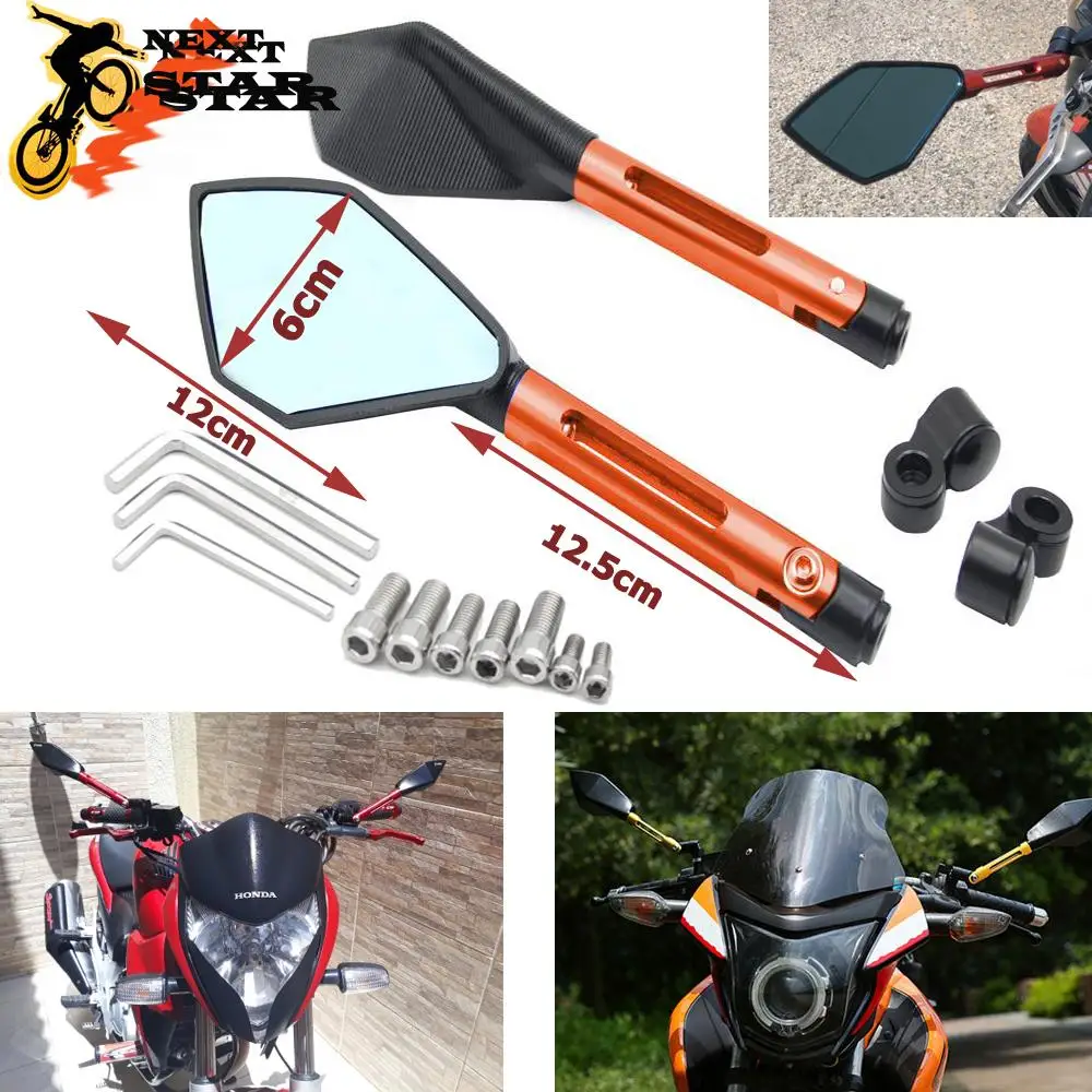 CNC Универсальный мотоцикл зеркало заднего вида боковые зеркала для Yamaha YZF YZ F 125 250
