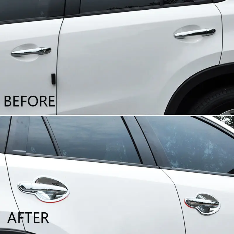 8 шт. Автомобильная дверная ручка Чаша вставка хромированная Накладка подходит