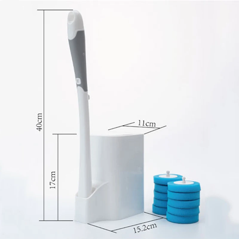 

Bathroom Disposable Toilet Brush Cleaning No Dead Corner Wash Toilet Brush Household Disposable Cleaning Artifact set