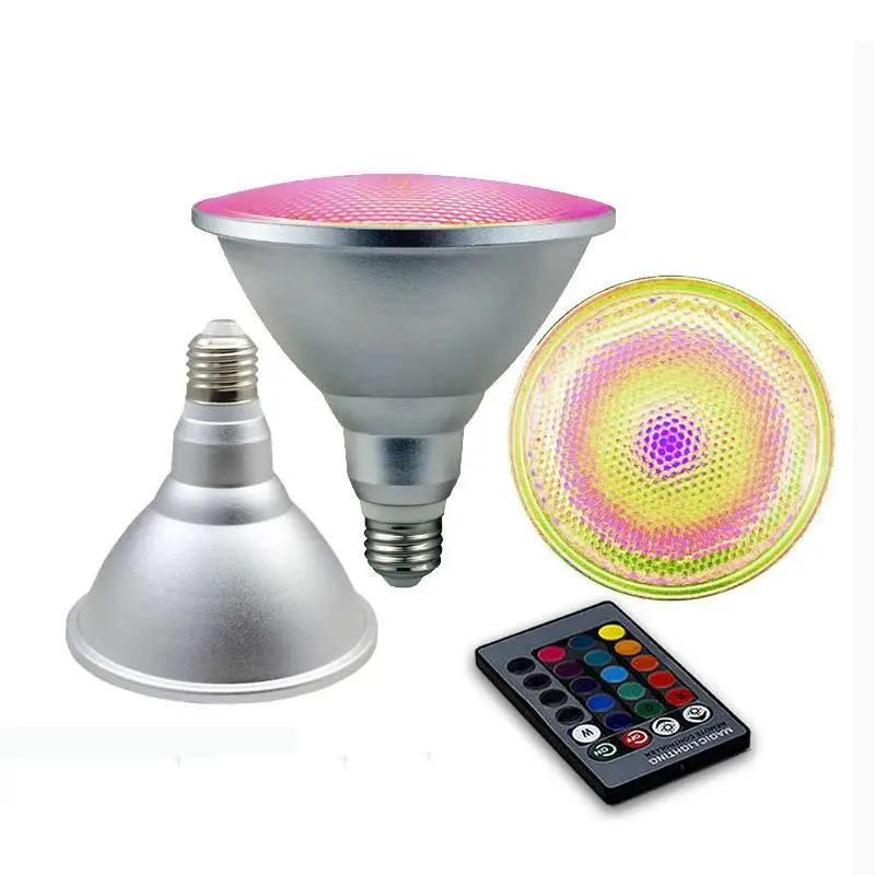 HiMISS 10W 20W Par30 Par38 LED RGB Spotlight Bulb Outdoors Water-Resistant Color Changing Remote Control Magic | Освещение