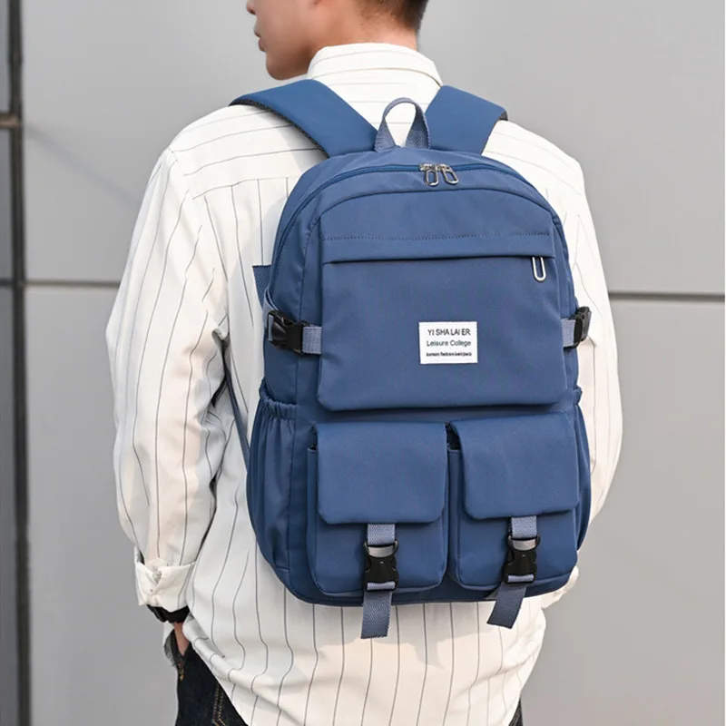 

Модный женский рюкзак для книг, Женский нейлоновый рюкзак для девочек-подростков, колледжа, мужской черный школьный рюкзак для студентов 2021