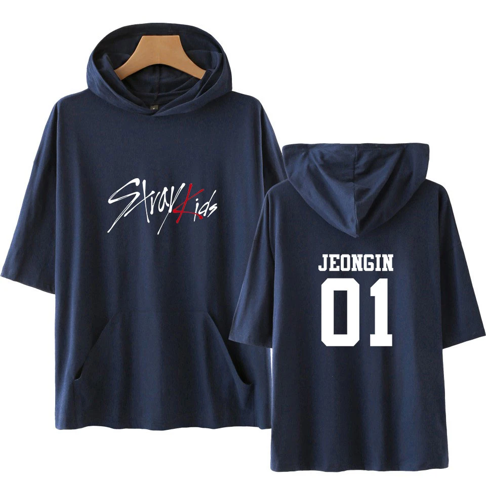Футболки с коротким рукавом для мужчин и женщин надписью Stray Kids Hoode футболка StrayKids