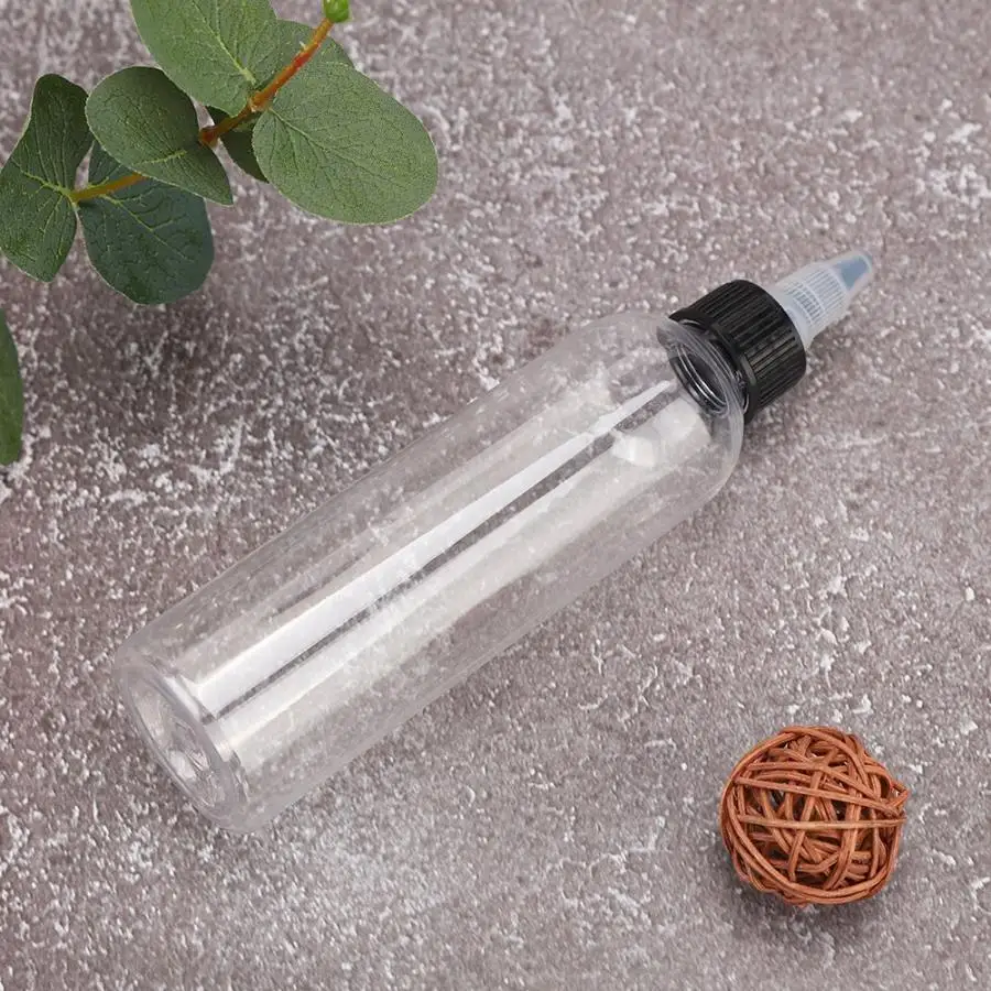 Permanent Makeup 120ml Professional Transparent Plastic Tattoo Ink Pigment Liquid Bottle Tools Accessory Supplie | Красота и здоровье