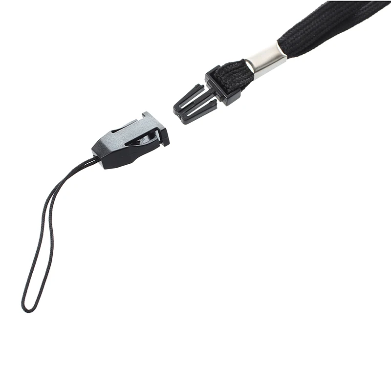 2 ремня на шею для Mp3 портативной камеры телефона удостоверения личности-черный |