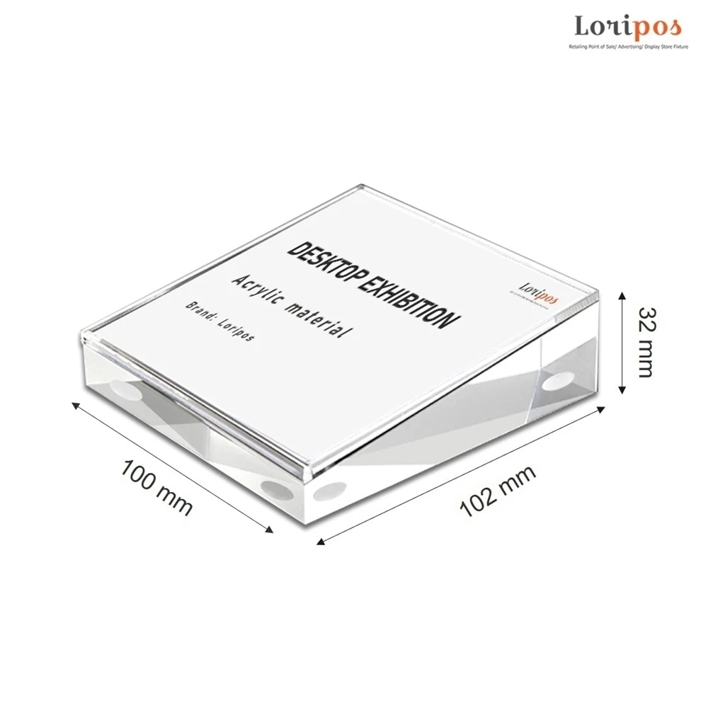 

90*55mm Acrylic Picture Photo Sign Holder Clear Phone Price Display Frame
