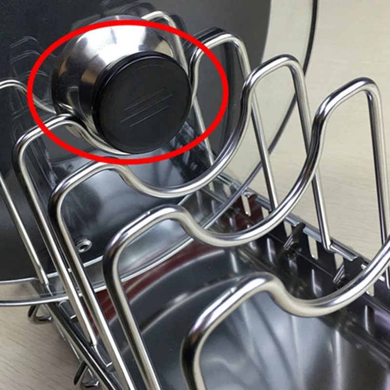 304 регулируемый стеллаж для горшков из нержавеющей стали полка кастрюли полки