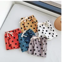 girls cotton polka dot shorts pants summer baby girls casual shorts childrens sports shorts for girls vacation beach trousers